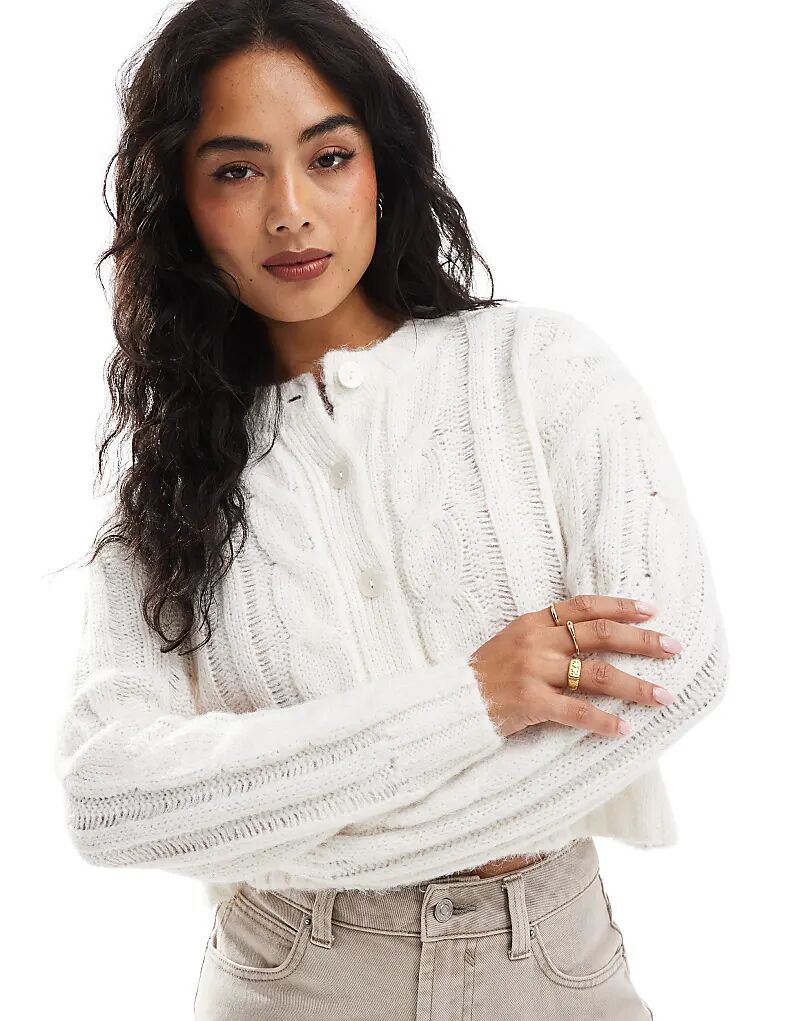 

Кардиган Cotton On cottage с косичками цвета экрю Cotton:On