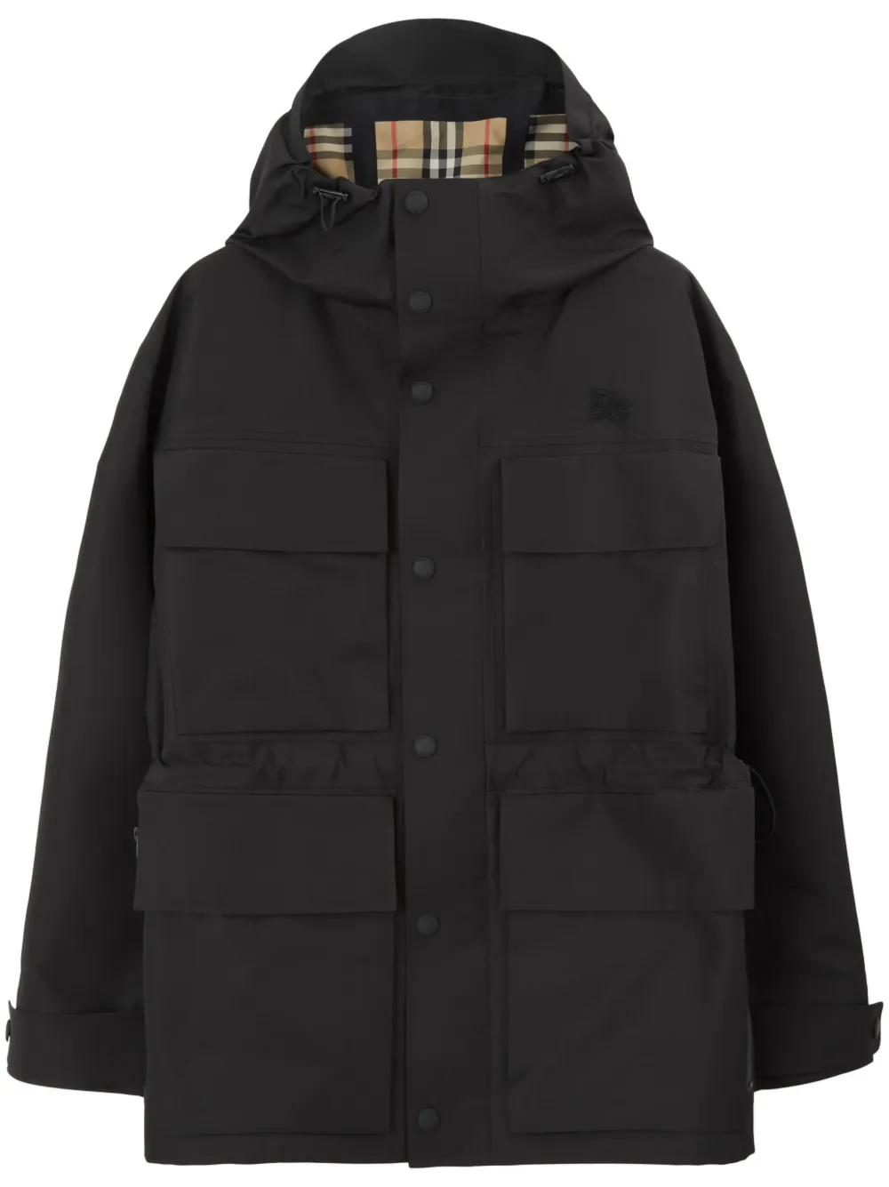 

Парка с накладными карманами BURBERRY, черный