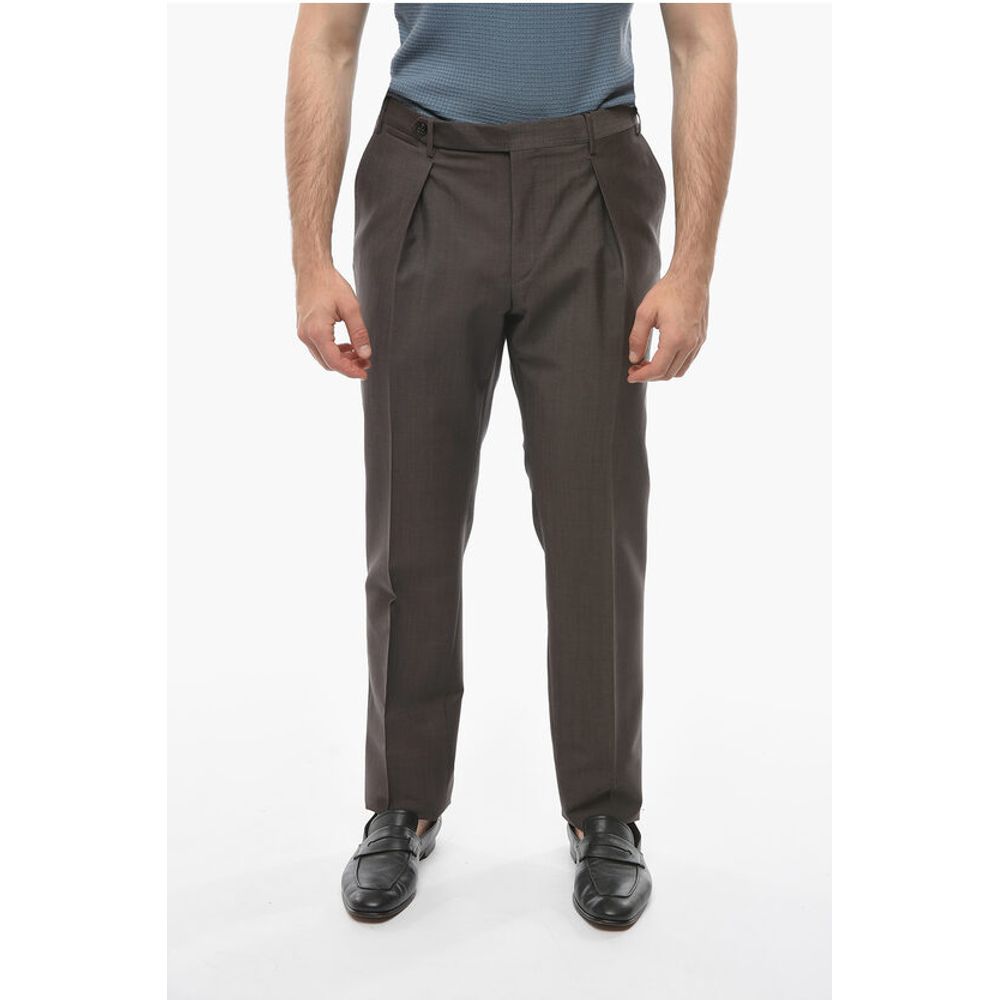 

Брюки LEADER из мохера и шерсти Corneliani, Brown