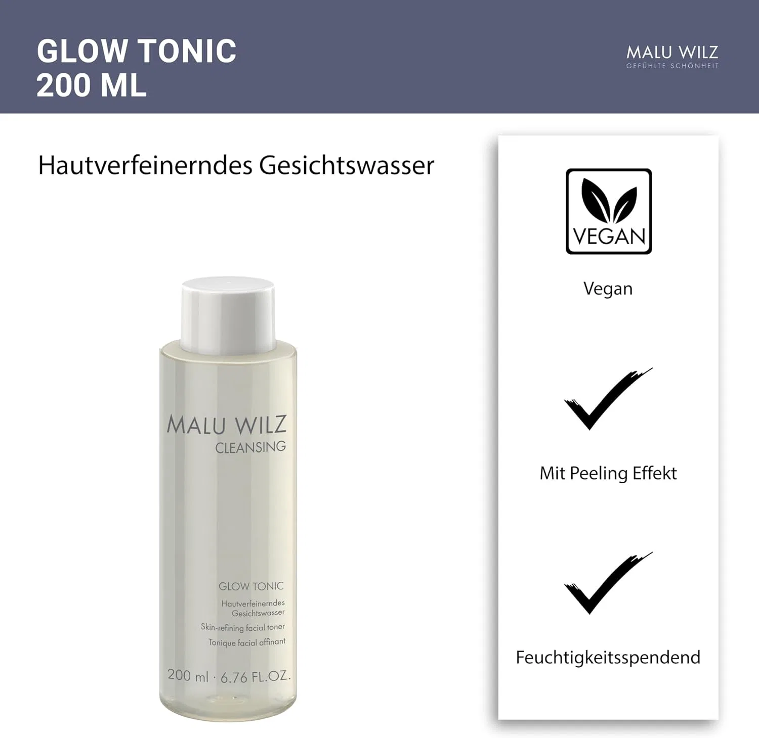 Тоник Malu Wilz — Тонизирующий для лица Glow Tonic — фото 3