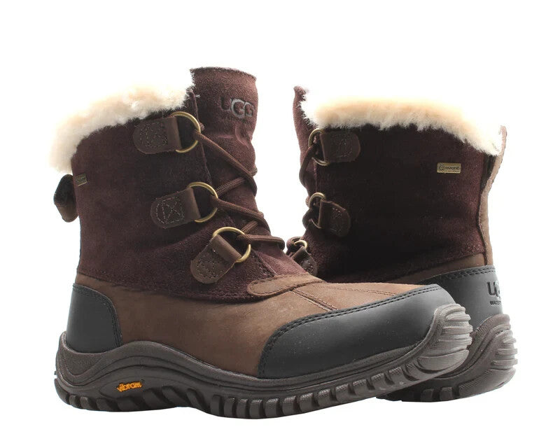 UGG Ostrander 1008125-STT Женские сапоги водонепроницаемые из прочной кожи US 6 GBNC456, коричневый