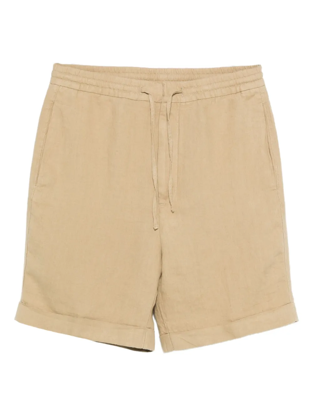 

Льняные шорты на завязках Canali, нейтральный