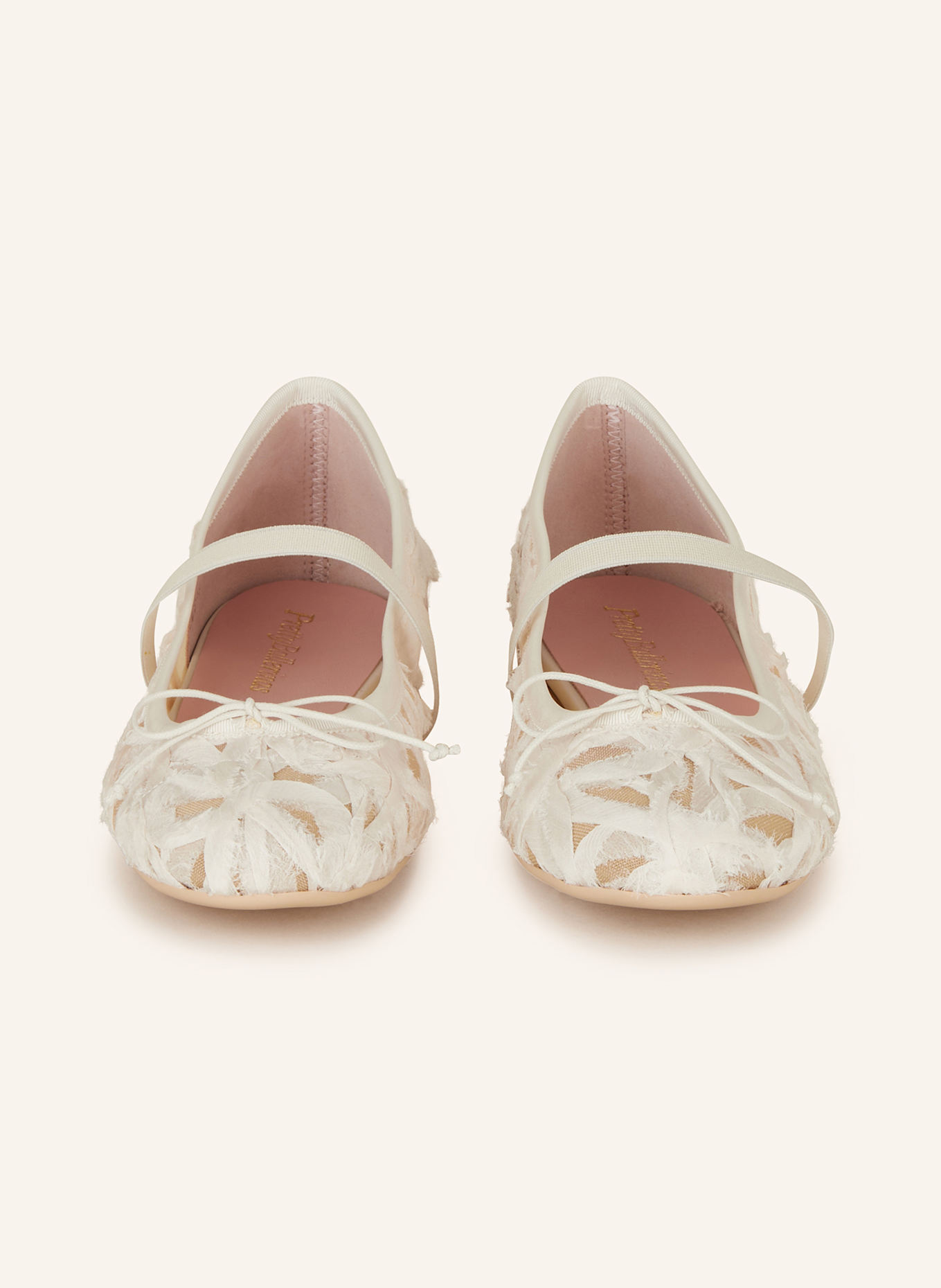 Мэри Джейн балетки перла Pretty Ballerinas, экрю — фото 3