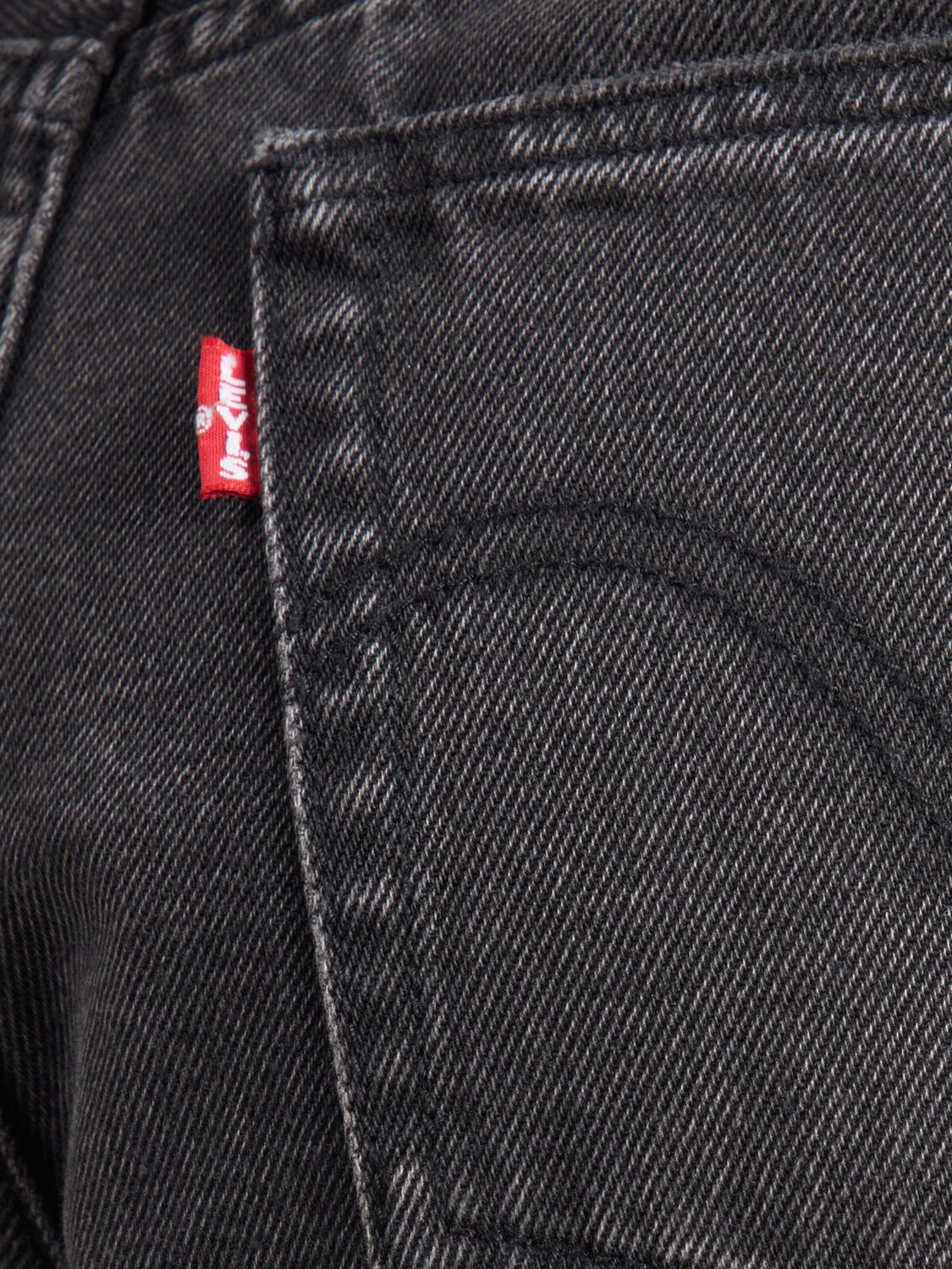 LEVI'S  Джинсовые шорты свободного кроя 'Ribcage Shorts' в черном дениме — фото 2