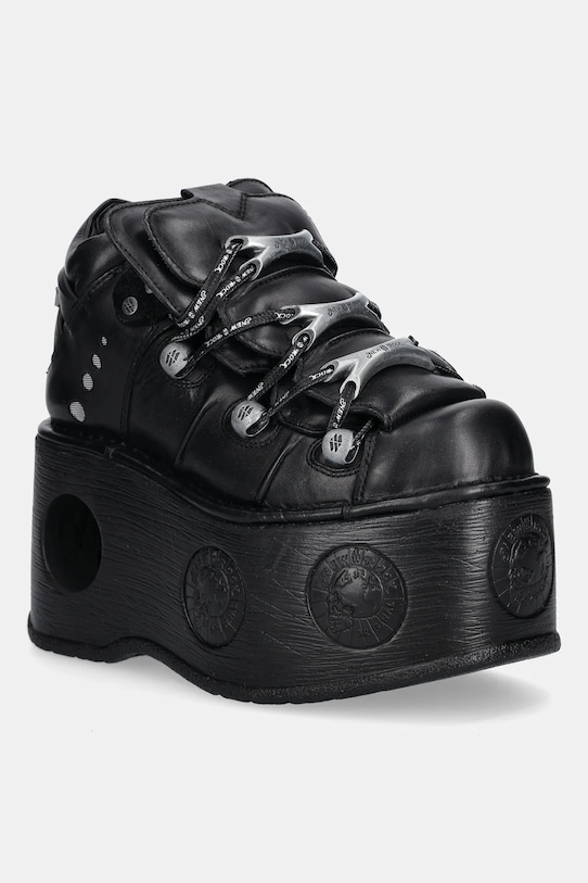 Кожаные кроссовки ITALI NEGRO, NOMADA NEGRO, NEPTUNO / SPACE New Rock, черный