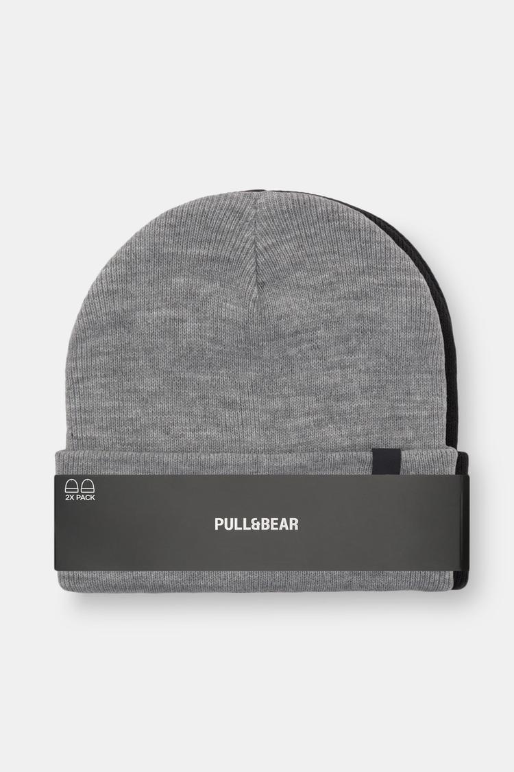 

Упаковка из 2 шапок Pull And Bear, черный