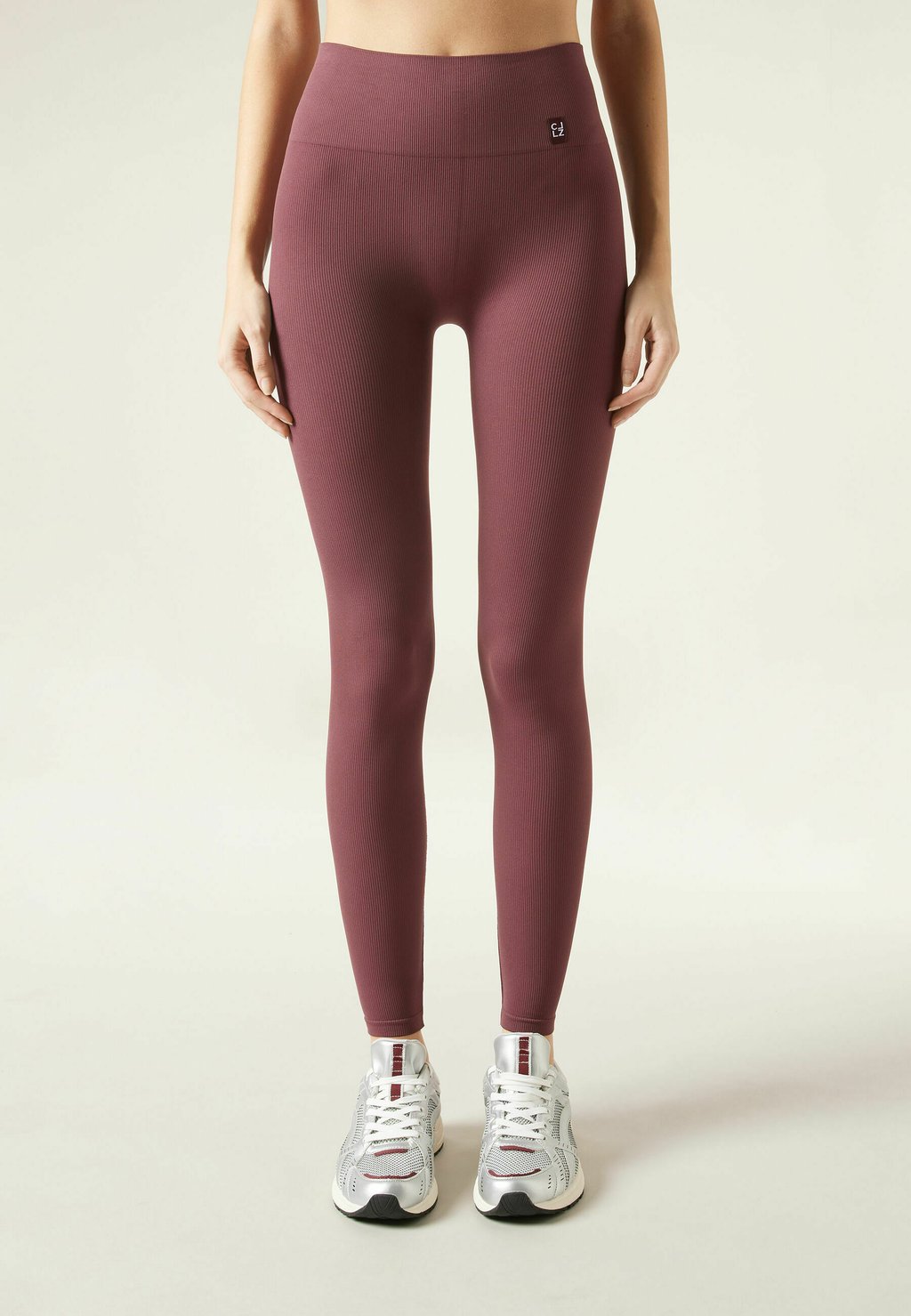 

Леггинсы SEAMLESS SPORT Calzedonia, винно-красный