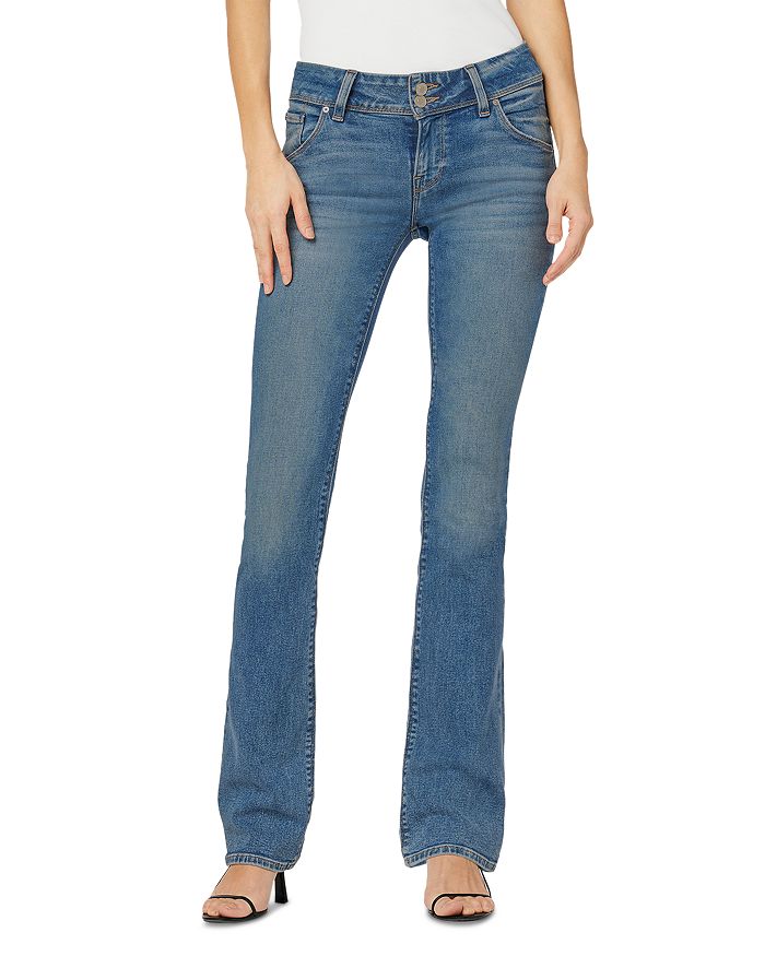 

Джинсы Beth Mid Rise Baby Bootcut в золотистом цвете Hudson, синий