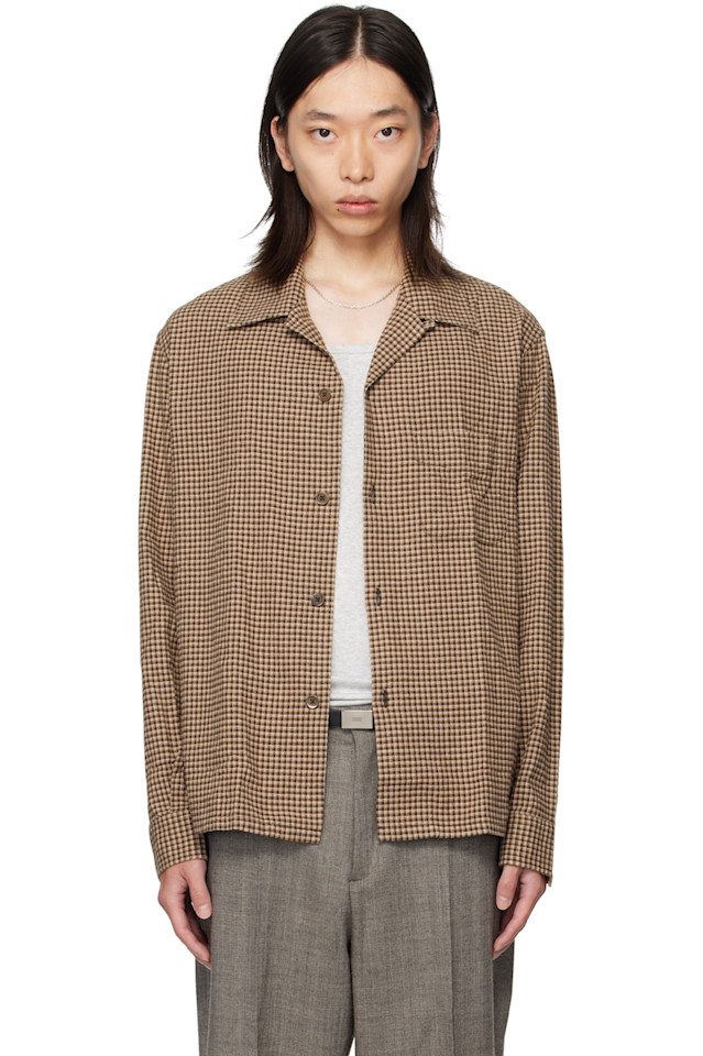 

Our Legacy Коричневая рубашка Хеузен