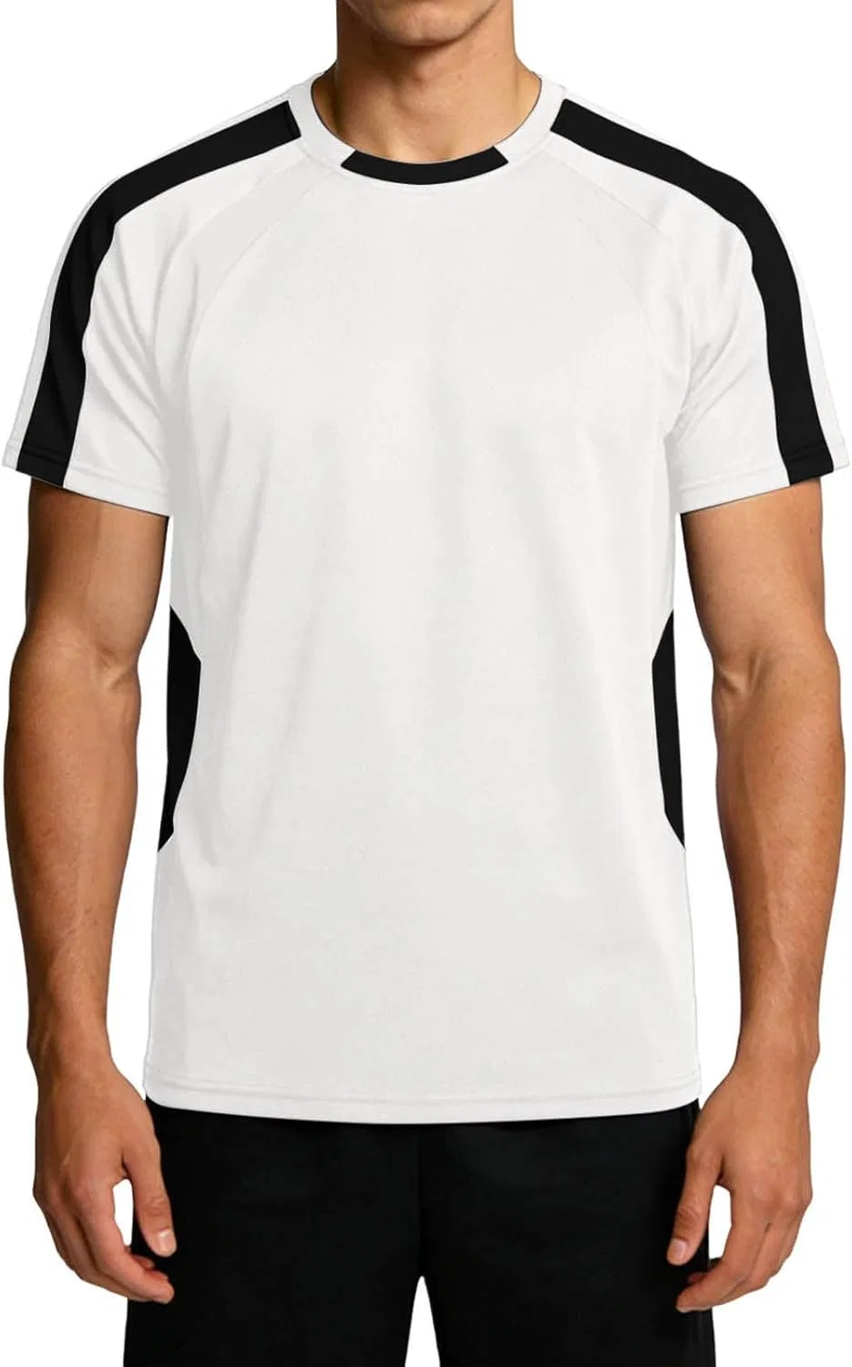 Футболка мужская цветная, базовый крой, Athletic, A#01 Black