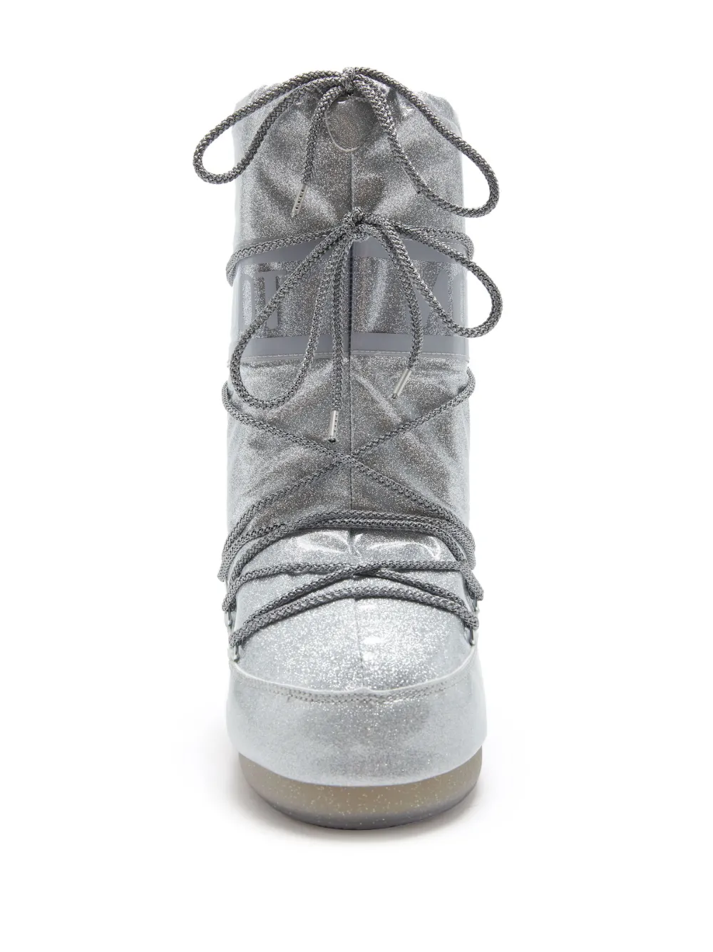 Сапоги женские Moon Boot Icon с блестками, серебряный — фото 4