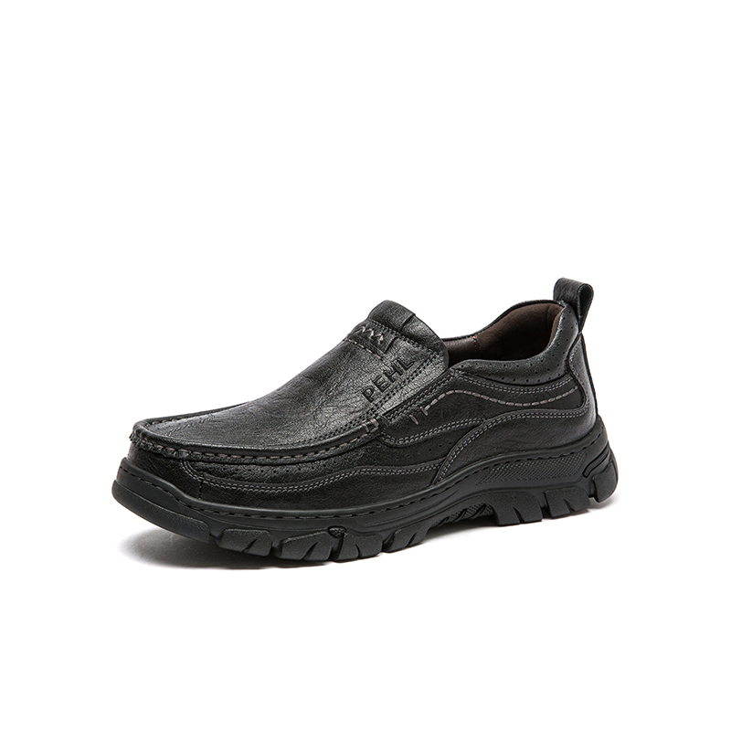 

PEHL Повседневные кожаные туфли мужские низкие, черные/коричневые