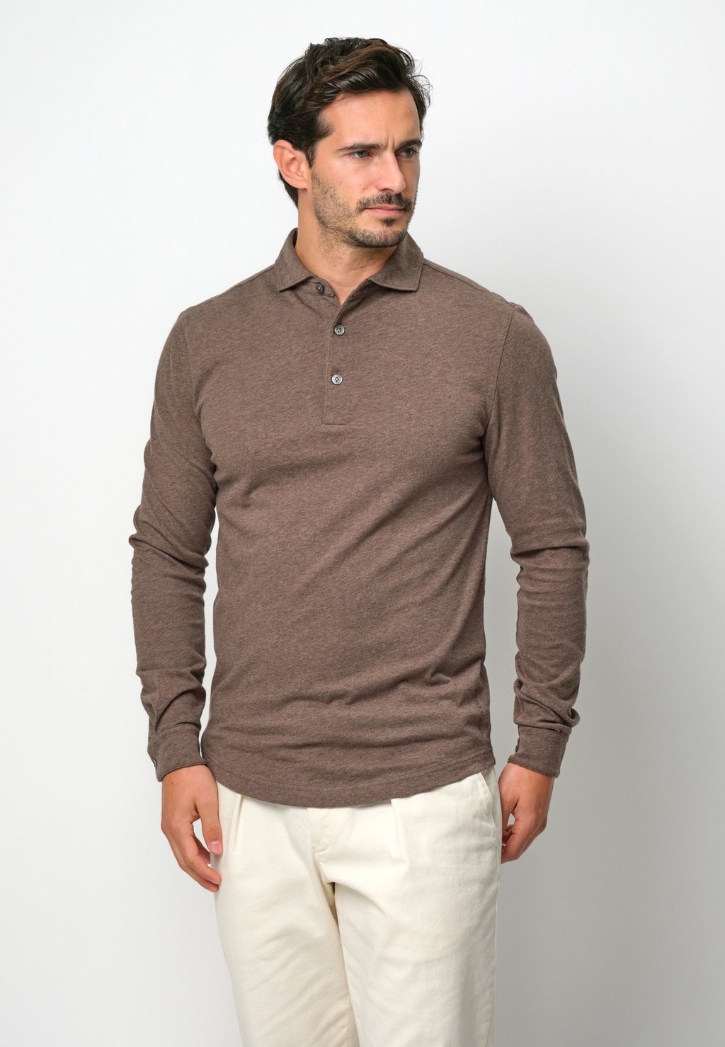

Лонгслив Polo shirt PROFUOMO, темно-коричневый