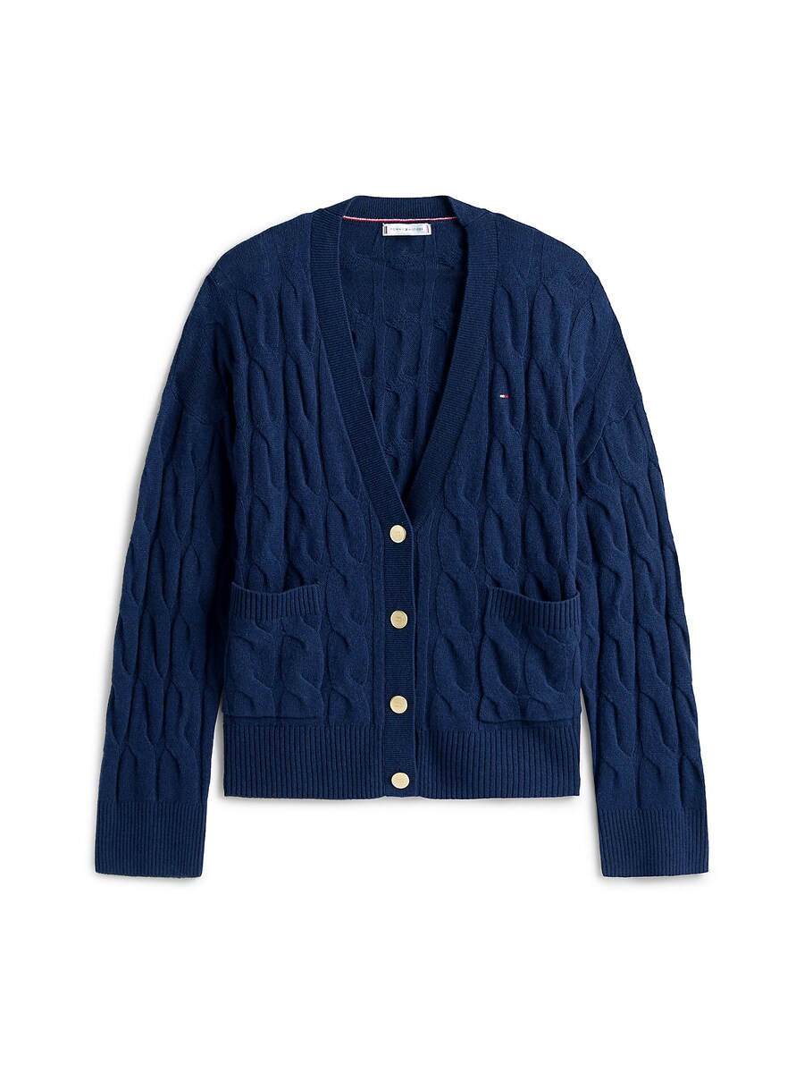 

Вязаный кардиган TOMMY HILFIGER, темно-синий