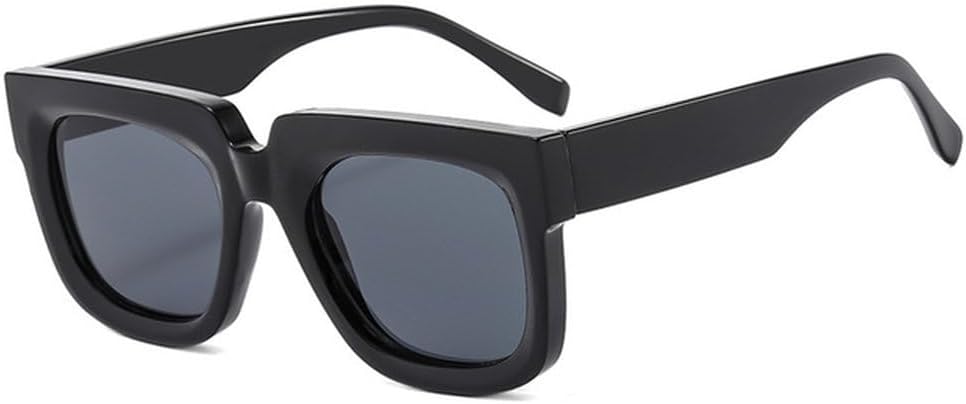 

Популярные солнцезащитные очки в толстой оправе для женщин и мужчин, винтажные солнцезащитные очки PC, женские большие очки для вождения с защитой от УФ-излучения UV400, SUN1034 Generic, Black