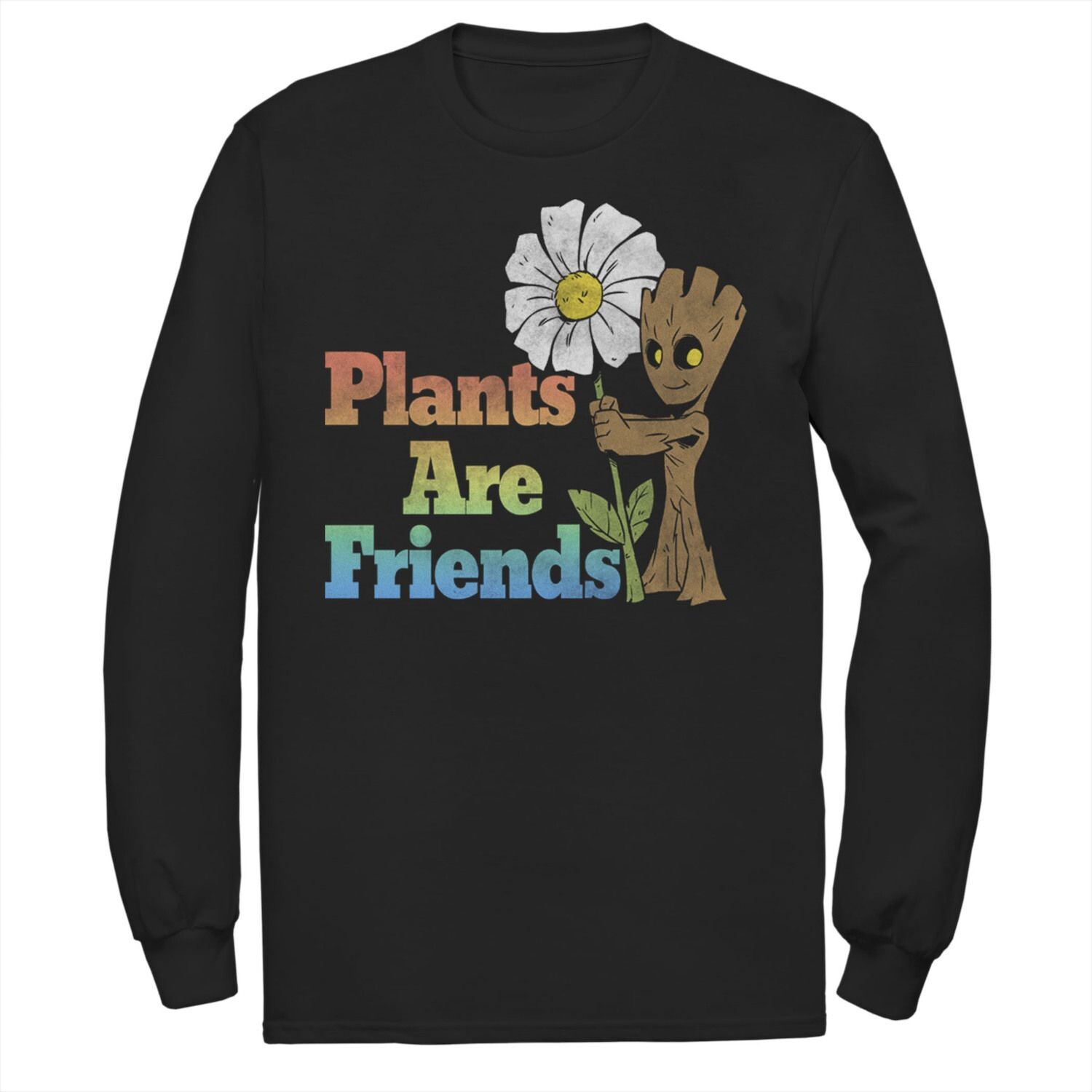 

Мужская футболка с портретом Marvel GOTG Groot Plants Are Friends