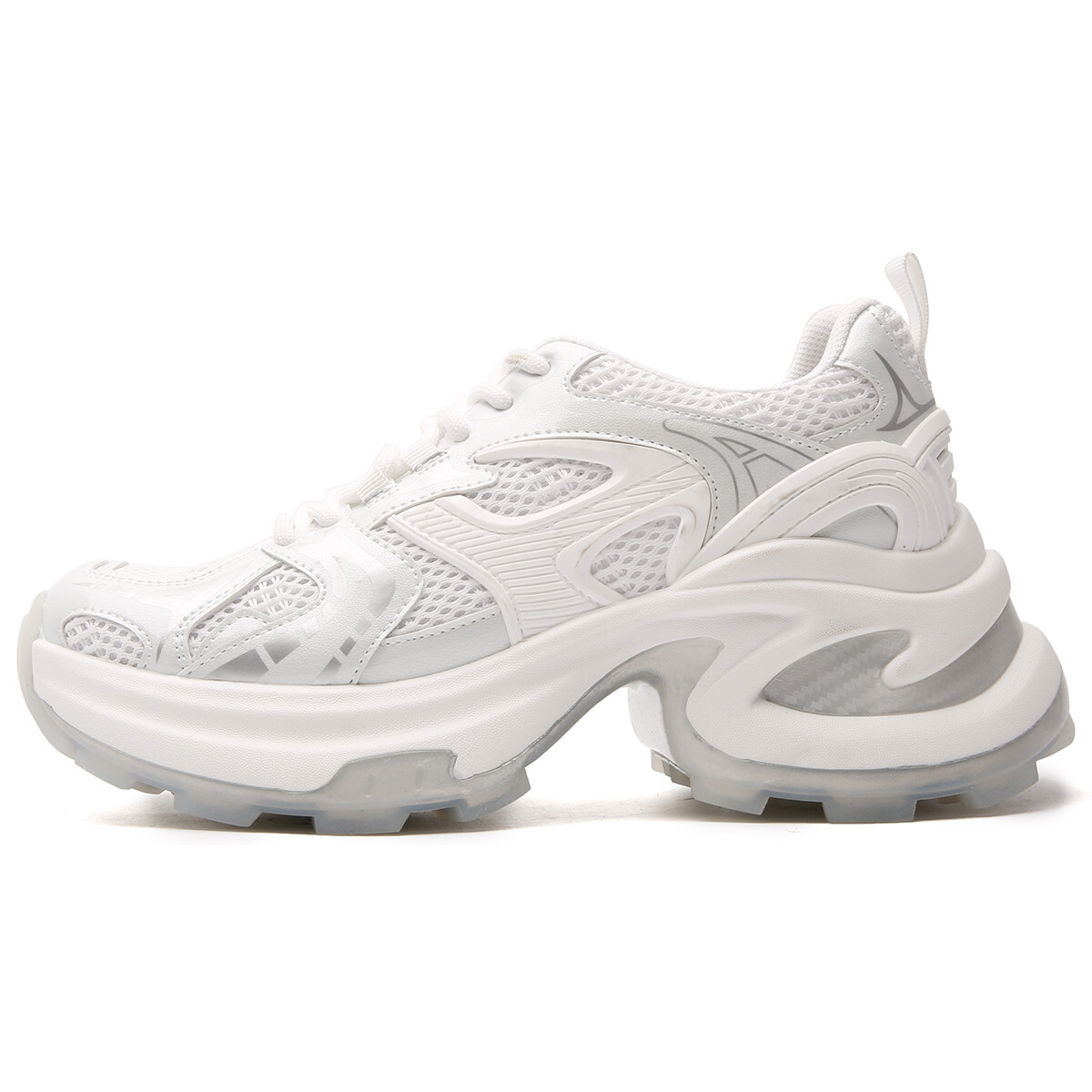 

Кроссовки STELLA WEISZ Chunky Sneakers Women's Low-top, серебряный, Серый, Кроссовки STELLA WEISZ Chunky Sneakers Women's Low-top, серебряный