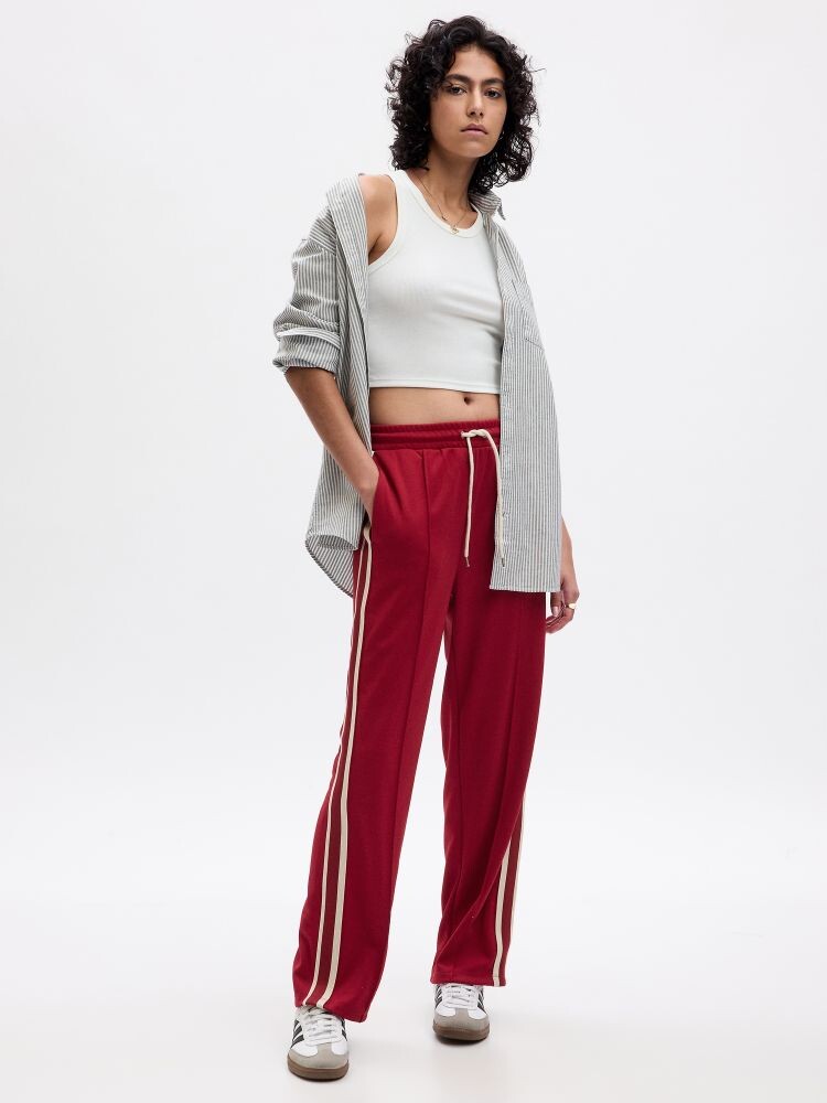 

Спортивные штаны с эластичной талией Gap, красный