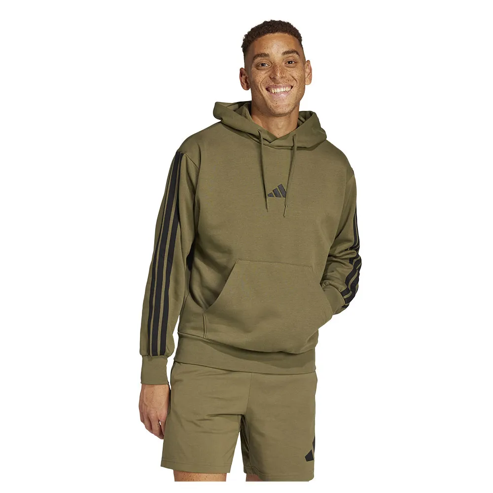 

Худи adidas Essentials 3 Stripes Fleece, зеленый
