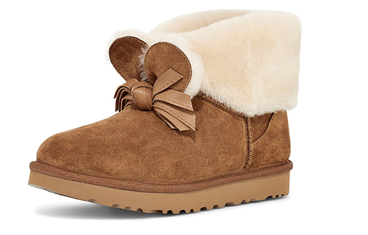 Ботинки зимние UGG WMNS Classic Mini II CNY, коричневый — фото 4