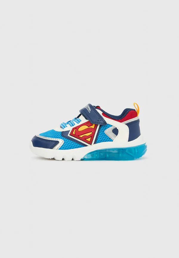 Кроссовки superman ciberdron для мальчиков Geox, Light Blue/Red