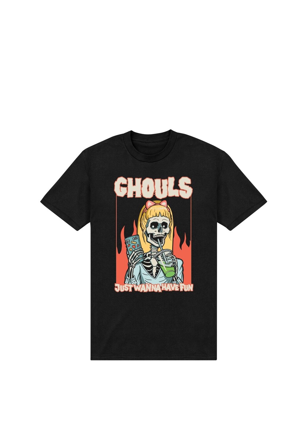 

Футболка с принтом GHOUL FUN Henry Tiger, черный