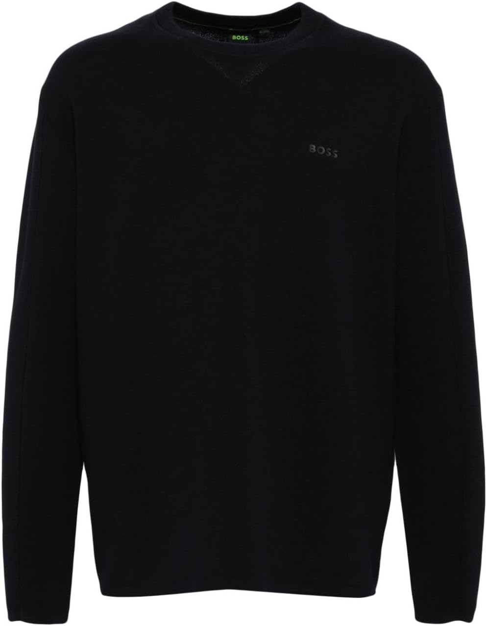 

Мужской свитер Hugo Boss Rildor Crew Neck из хлопка, темно-синий
