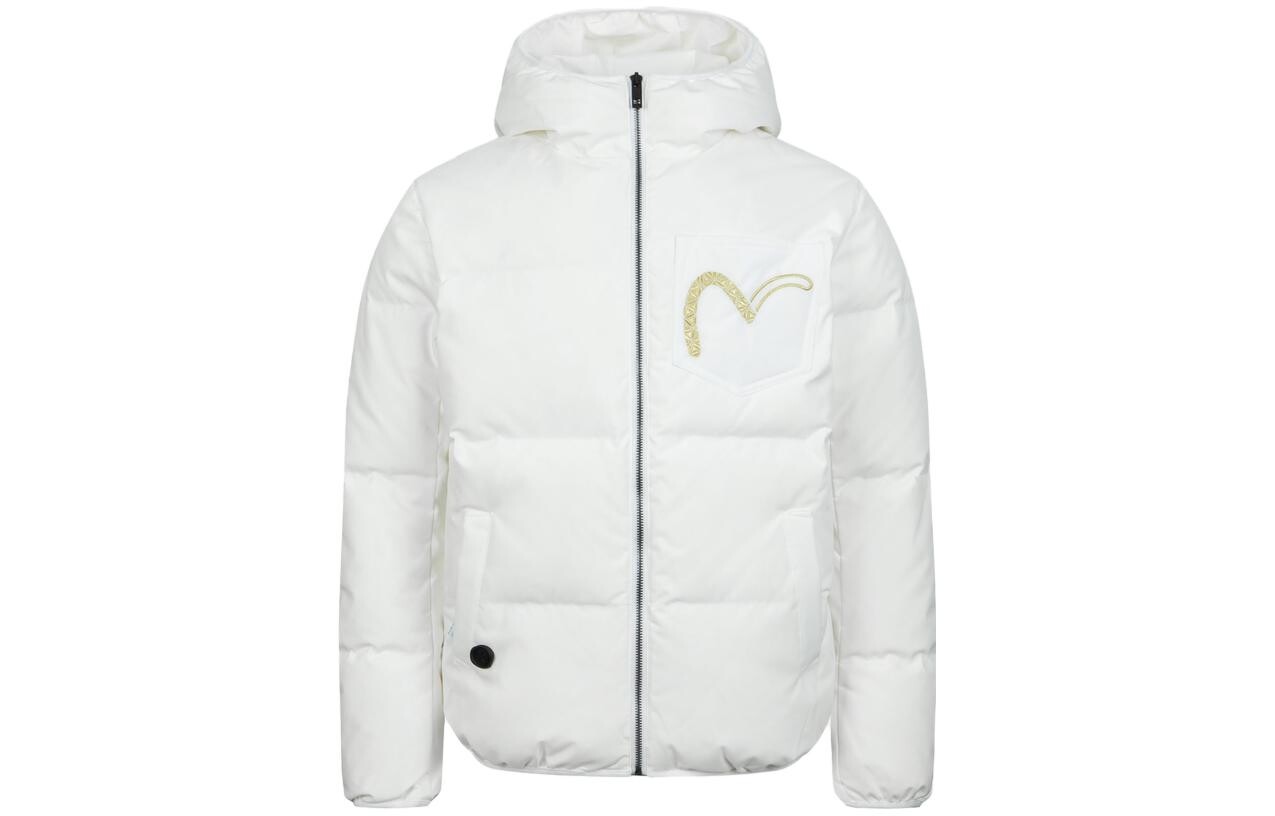 

Пуховик унисекс белый Evisu, белый