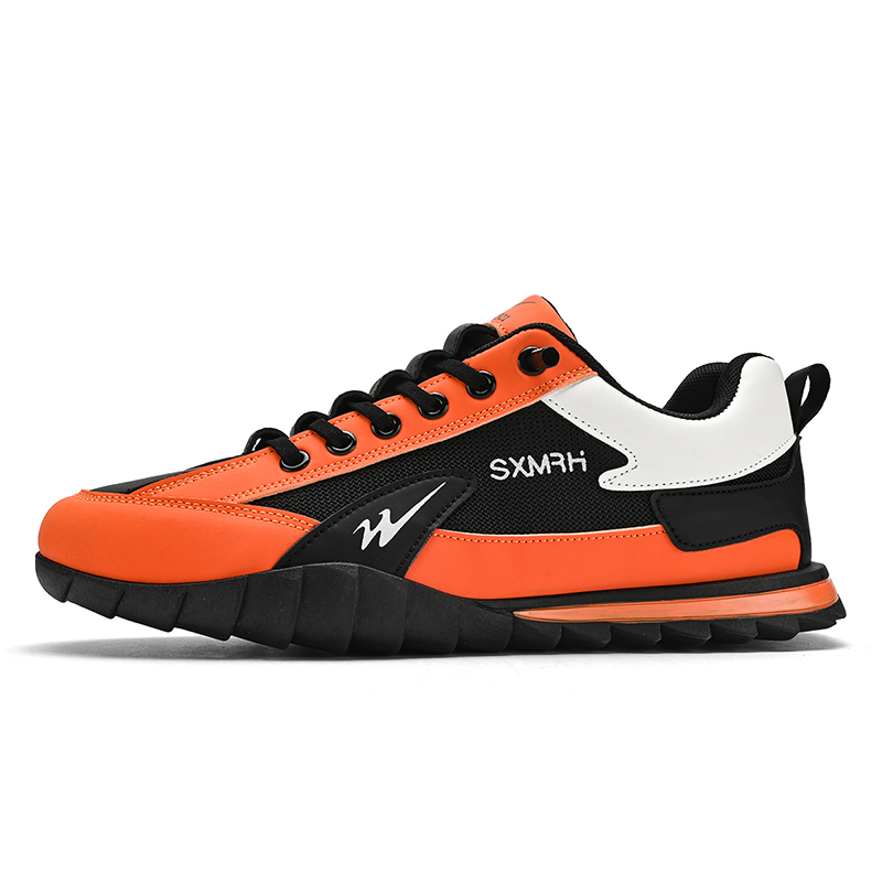 

Binary Низкие повседневные туфли мужские черно-оранжевые, цвет Black Orange