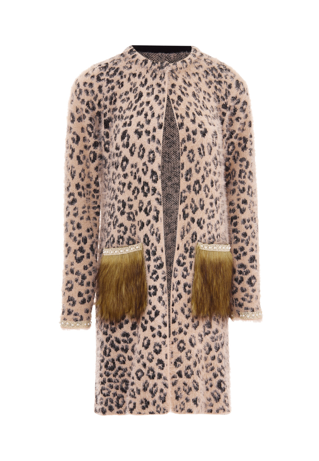 

Толстовка faina Strickjacke, розовый черный