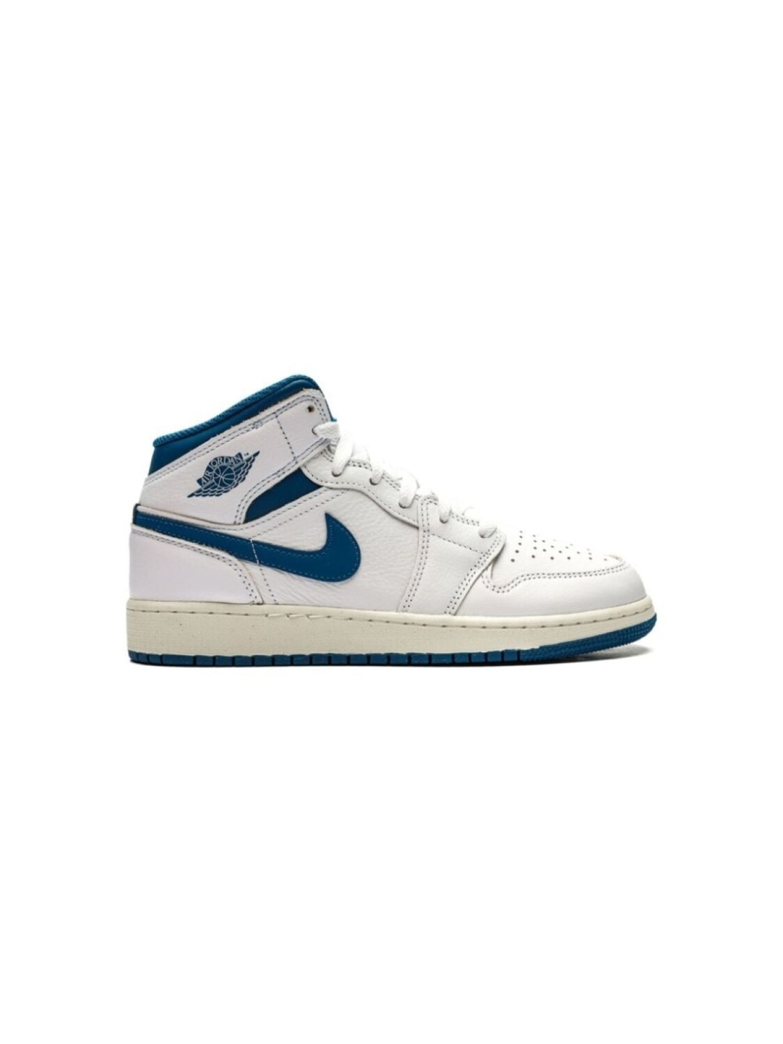 Jordan Kids кроссовки Air Jordan 1 Mid SE "Industrial Blue", белый — фото 2