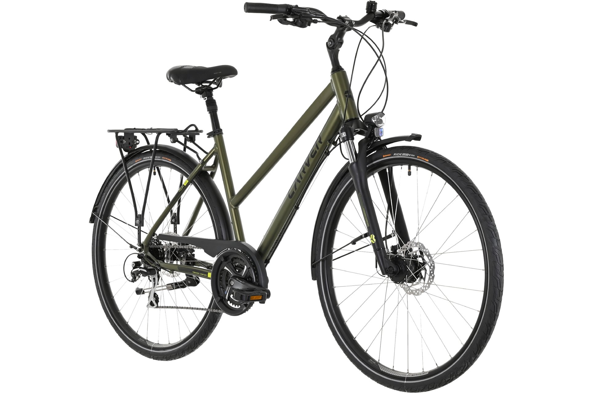 Треккинговый велосипед Carver Tour 110 - 28 дюймов - Damen Sport - 2024, цвет Grün|greenmetal black greenyellow — фото 3