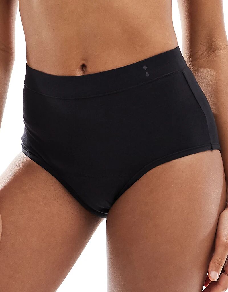 

Thinx – For All – менструальные трусы больших размеров черного цвета с высокой талией и очень высокой впитываемостью
