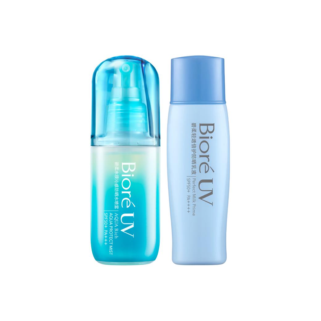 

Спрей-лосьон с эффектом светоотражения для защиты одежды солнцезащитный освежающий увлажняющий 60мл+40мл Biore