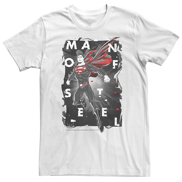 

Футболка с принтом Big & Tall DC Comics Superman Man of Steel Glitch Licensed Character