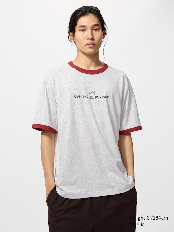 Футболка UT NY Pop Art (Jean-Michel Basquiat) Uniqlo, 02 light grey — фото 3