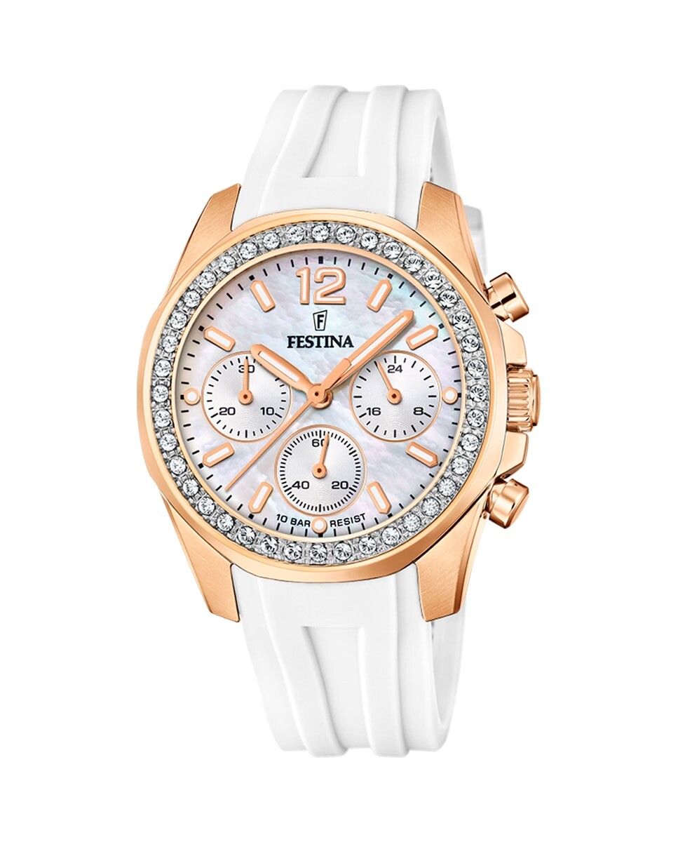 

Женские часы F20611/1 в белой резине Festina, белый