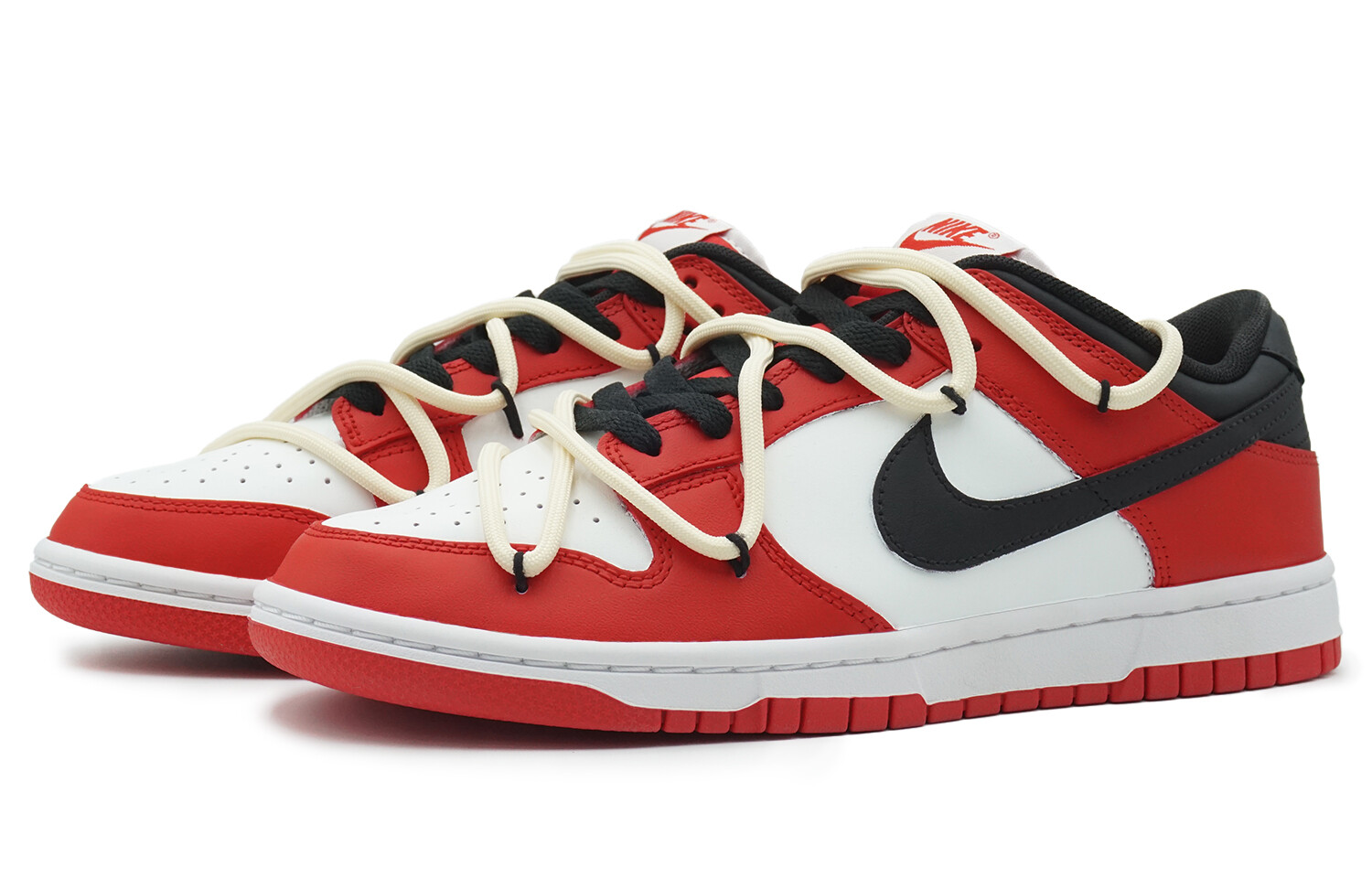 Кроссовки Nike Dunk Skateboarding Shoes Women's Low-top Red/white/black, красный — фото 4