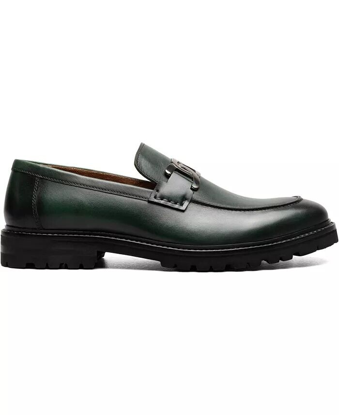 Мужские туфли Hale Moc Toe Bit Slip On Loafer Stacy Adams, зеленый — фото 3