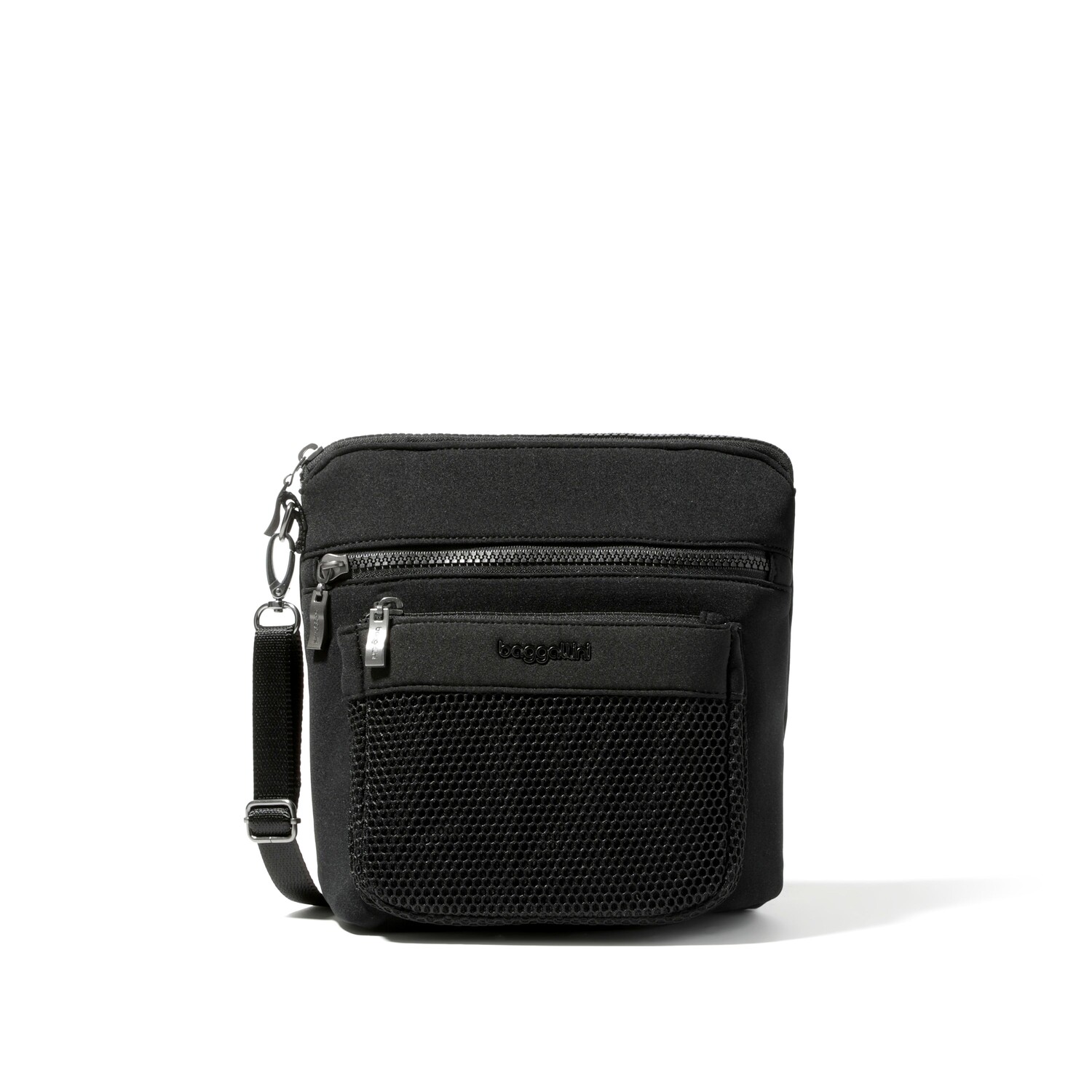 

Baggallini Современная карманная сумка через плечо, цвет Black Neoprene, Черный, Baggallini Современная карманная сумка через плечо, цвет Black Neoprene