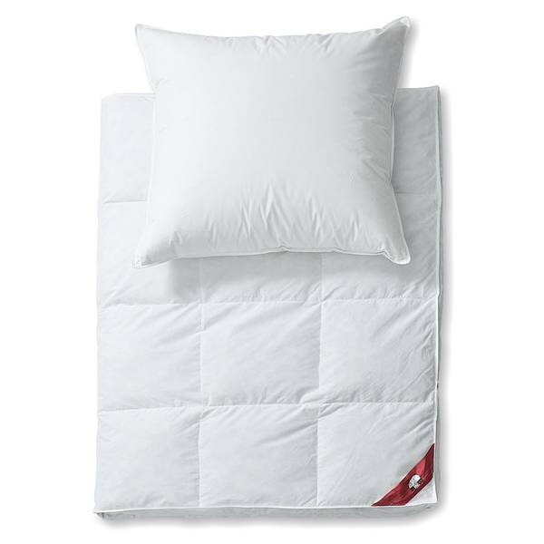 

Покрывало RIBECO Emily 50% Daune +GRATIS Kissen, 155x10x220 см, белый