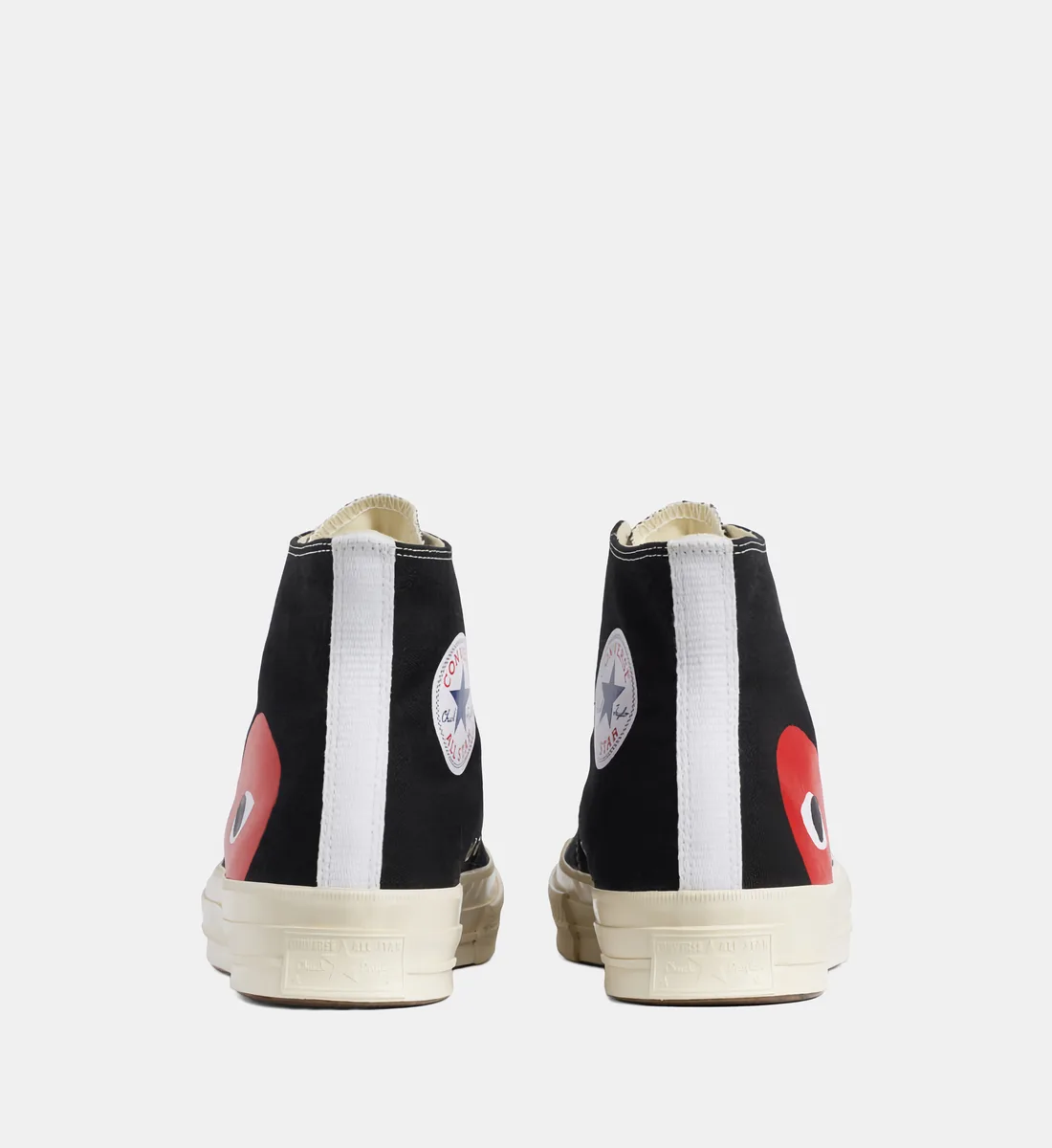 Высокие кеды Comme des Garçons PLAY X Converse из хлопка, синий — фото 3