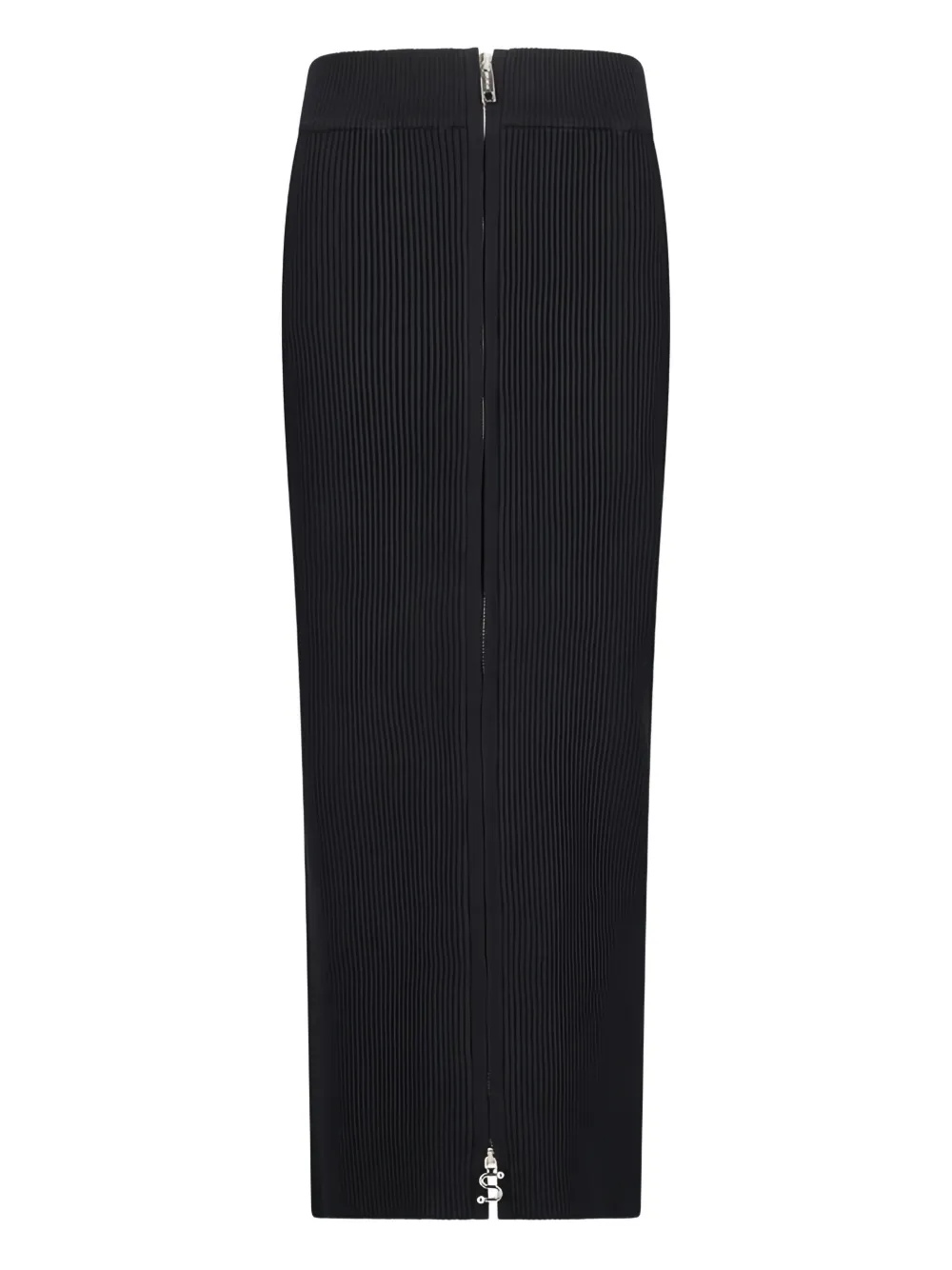 

Юбка макси в рубчик на молнии SPORTMAX, черный