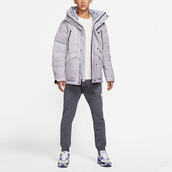 Пуховик Nike Sportswear Storm-FIT City Series Hooded Down Jacket 'Grey Lilac', серый — фото 3