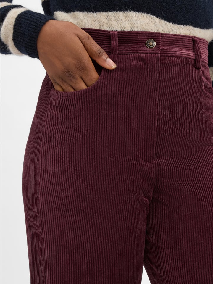 

Marie Lund Брюки цвета баклажана