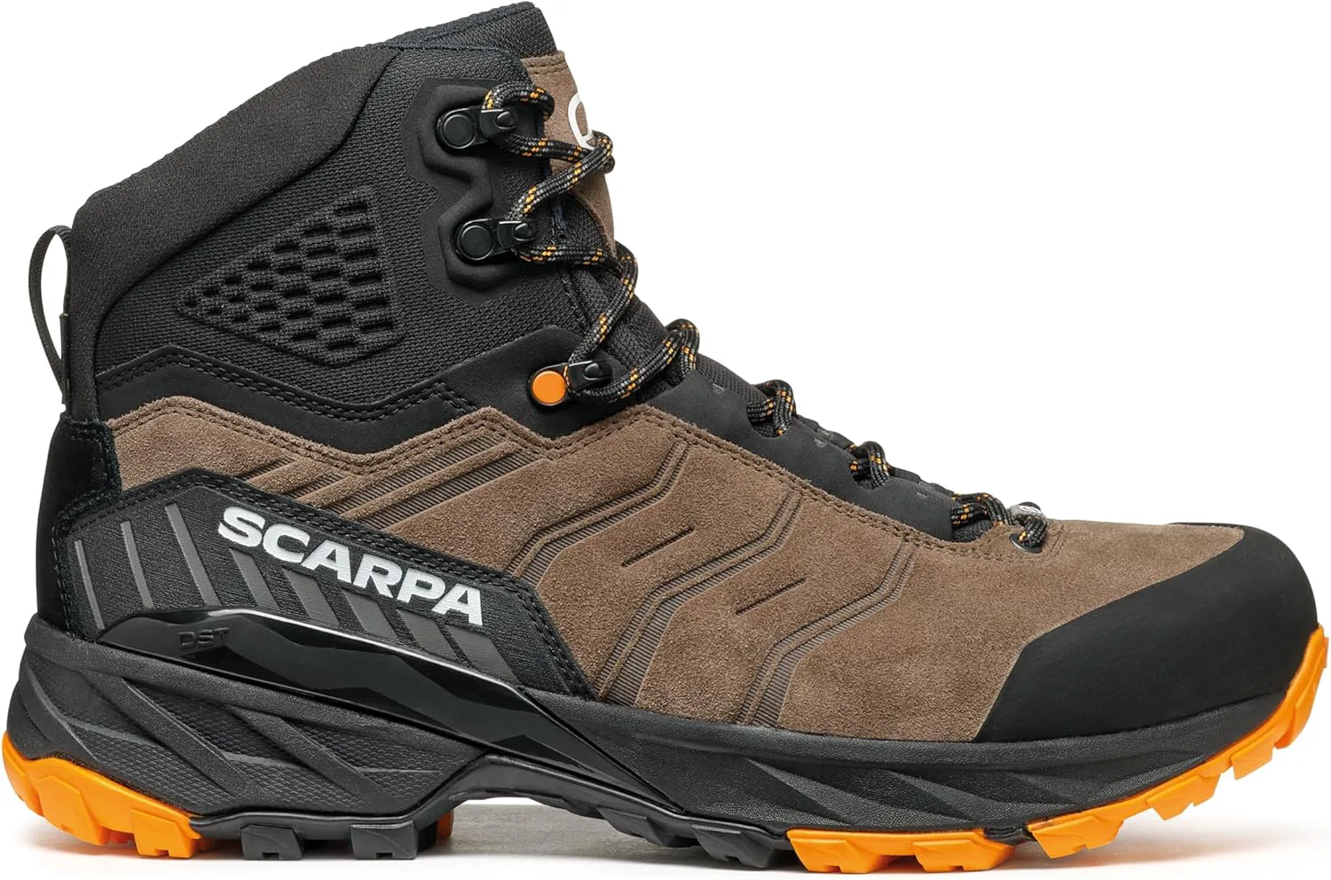 Мужские походные ботинки SCARPA Rush TRK GTX с водонепроницаемой мембраной Gore-Tex, легкие, коричневый/оранжевый — фото 4