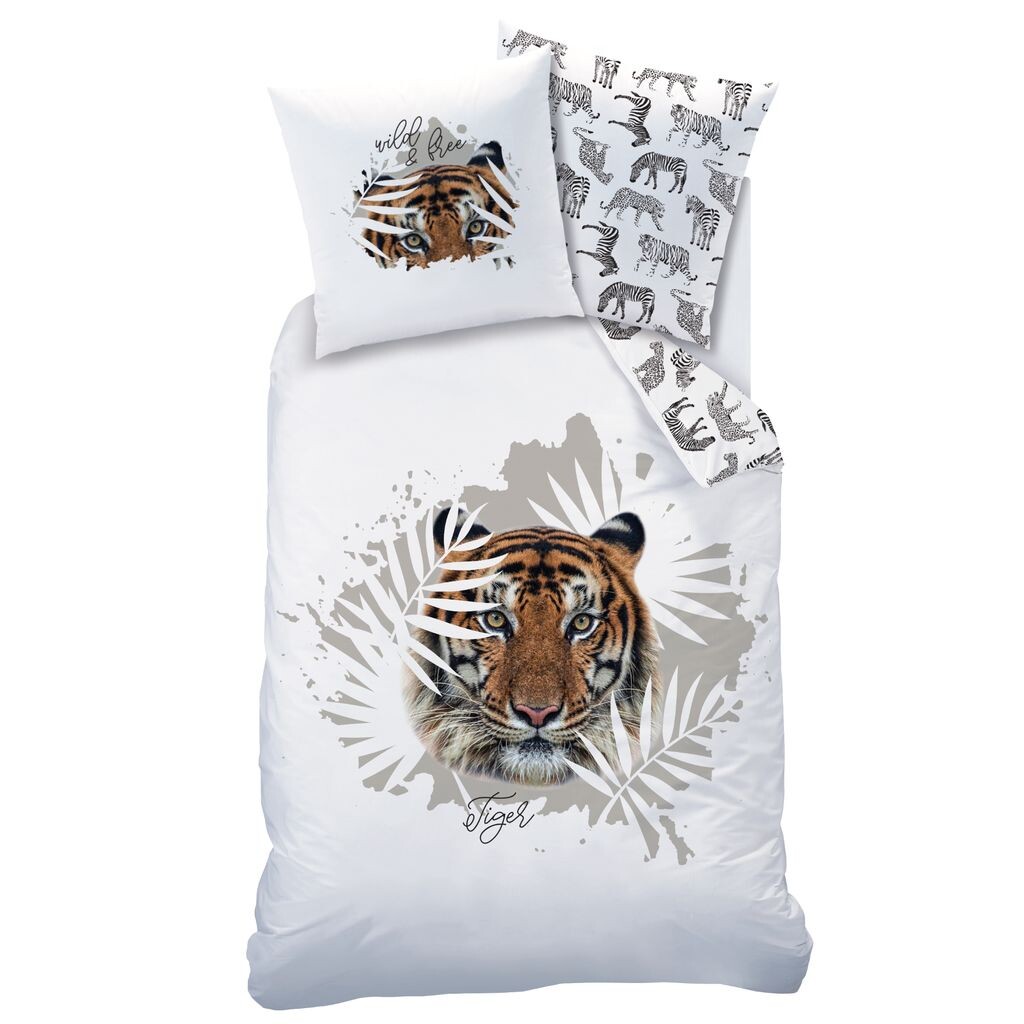 

Постельное белье Tiger Renforce с двусторонним мотивом 135 х 200 см - 100% хлопок Matt & Rose