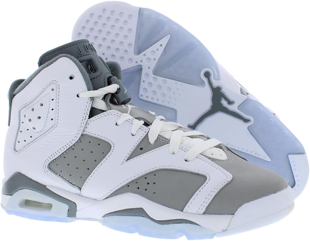 Кроссовки Nike Jordan 6 Retro для мальчиков, белый/серый — фото 4