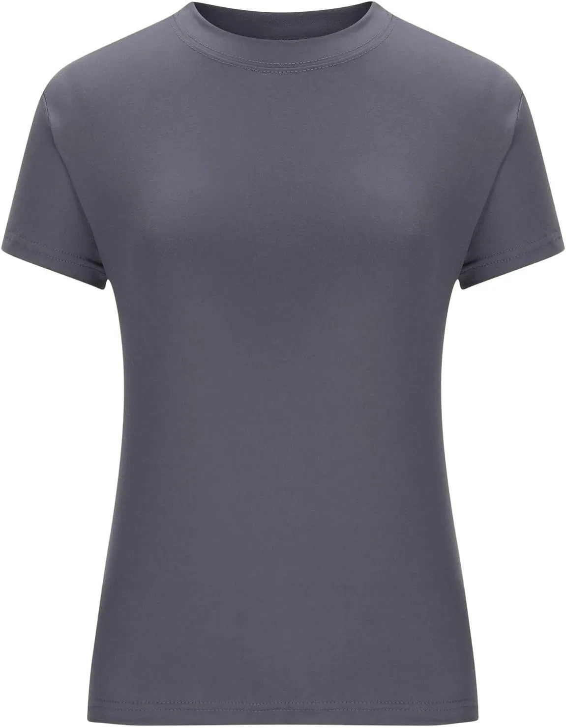 Футболка женская облегающая Uillui Dark Gray — фото 3