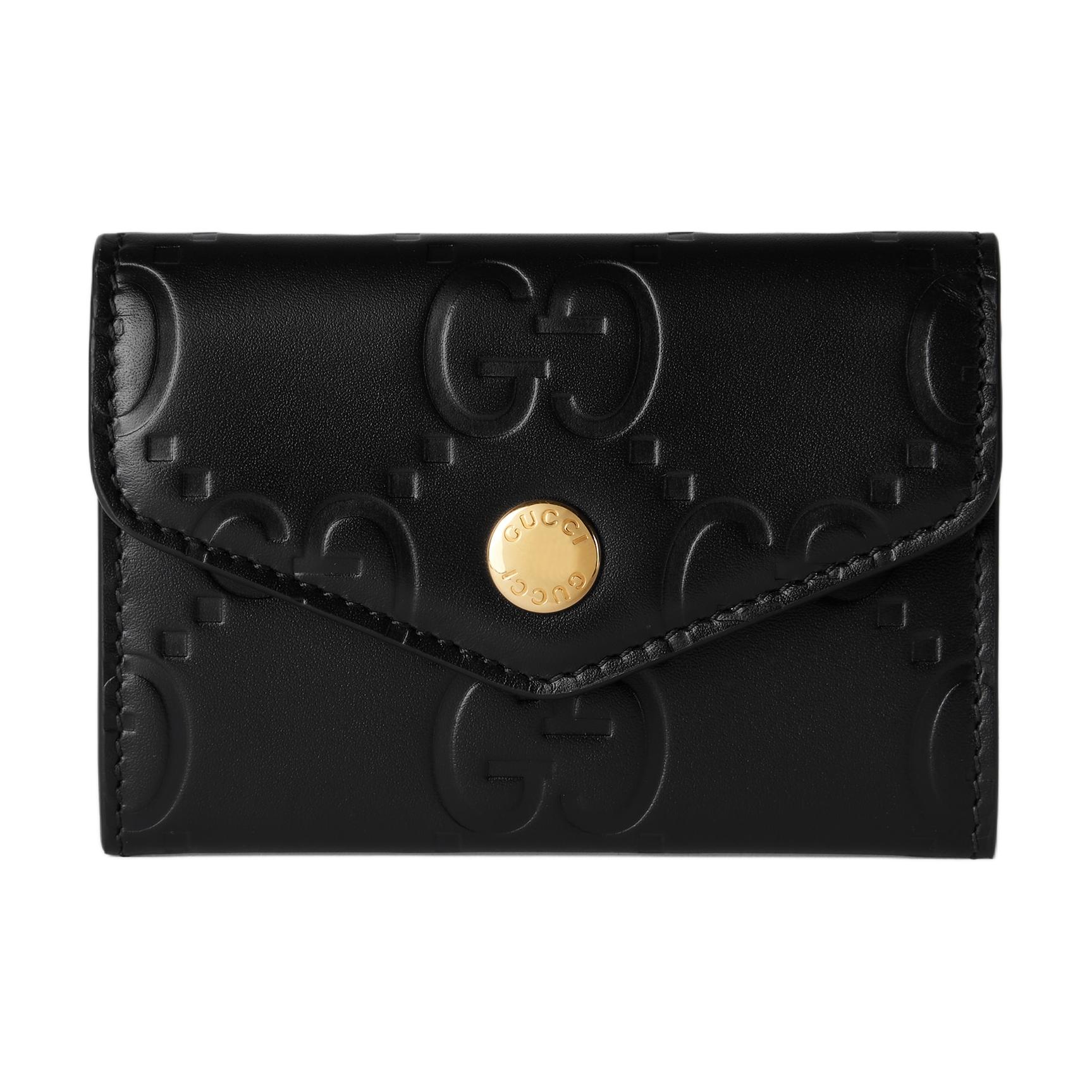 

GUCCI Кожаный кардхолдер женский черный